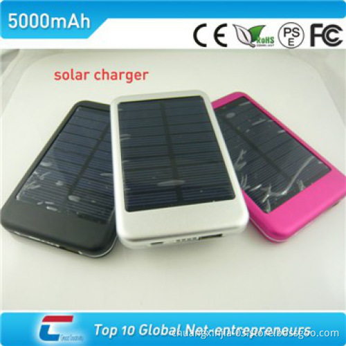 Battery solar charger with metal surface for phone 5000/6000/7000mah